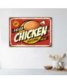 Vintage style Canvas prints for the kitchen - Roast chicken signboard | FEEBY