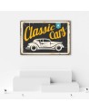 Vintage style Canvas prints - Classic cars signboard | FEEBY
