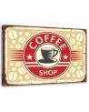 Canvas prints for living room - Retro signboard with coffee | FEEBY