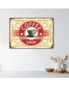 Canvas prints for living room - Retro signboard with coffee | FEEBY