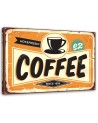 Vintage style Canvas prints - Signboard with coffee | FEEBY