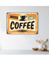 Vintage style Canvas prints - Signboard with coffee | FEEBY