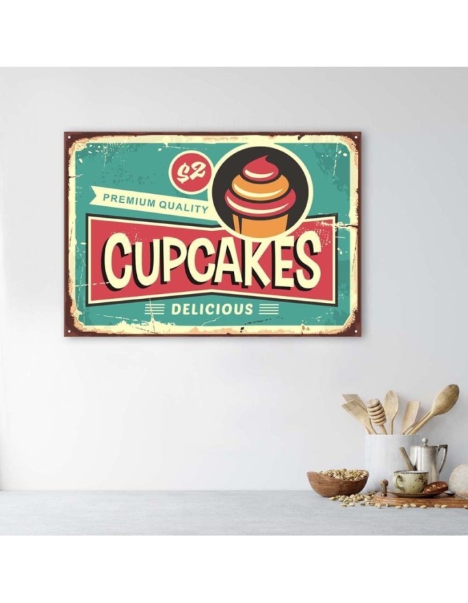 Canvas prints for the kitchen - Muffin signboard | FEEBY