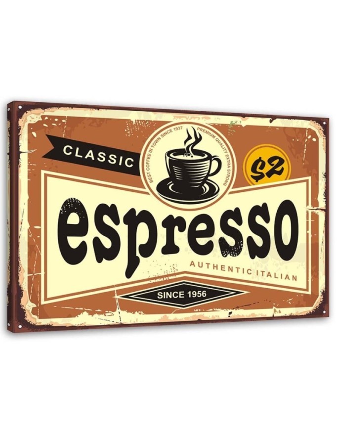 Canvas prints for cafes - Retro Espresso sign | FEEBY