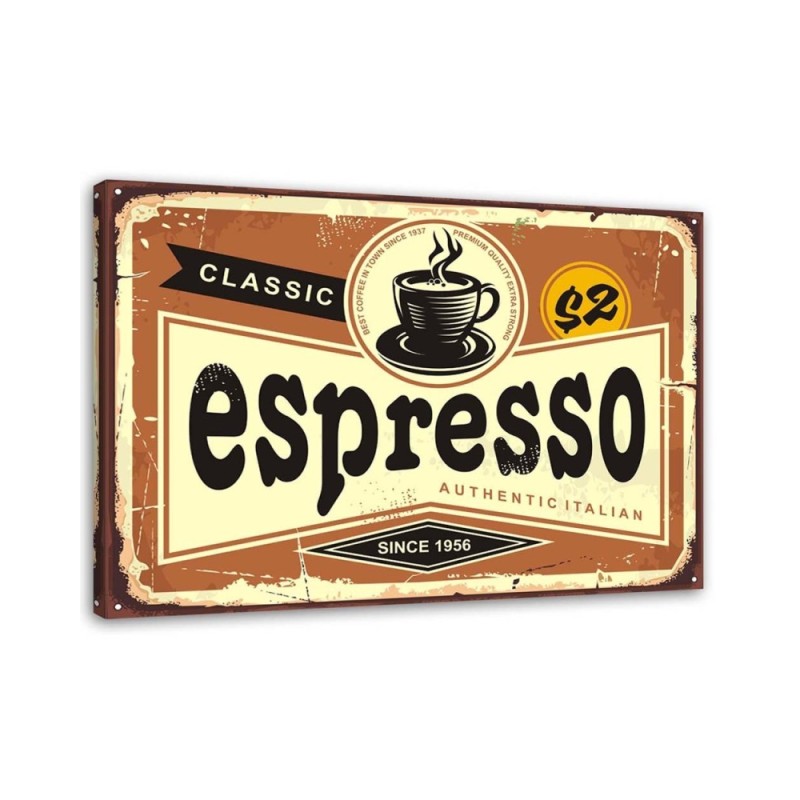 Canvas prints for cafes - Retro Espresso sign | FEEBY
