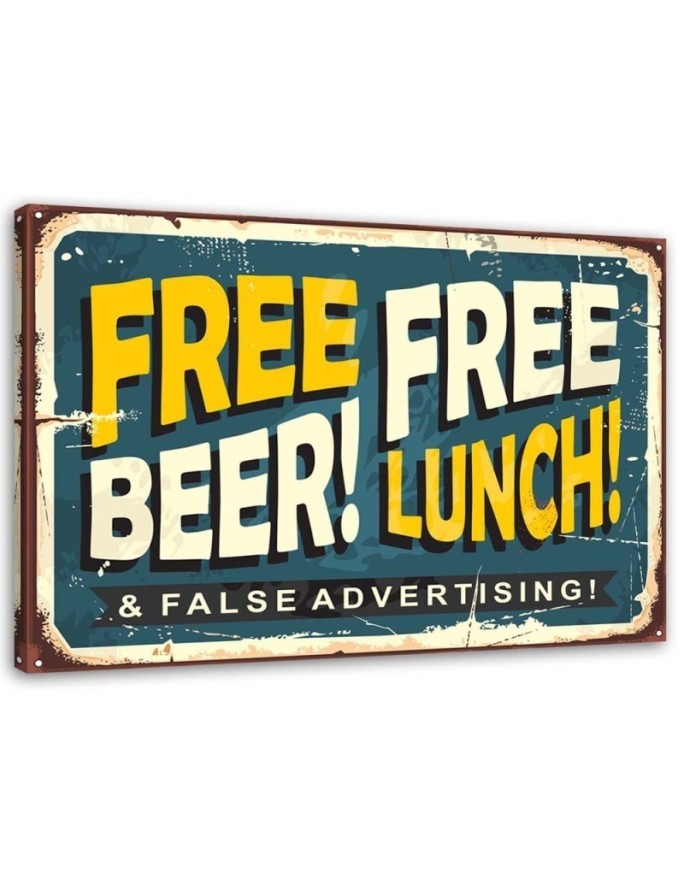 Canvas prints for the bar - Free beer | FEEBY