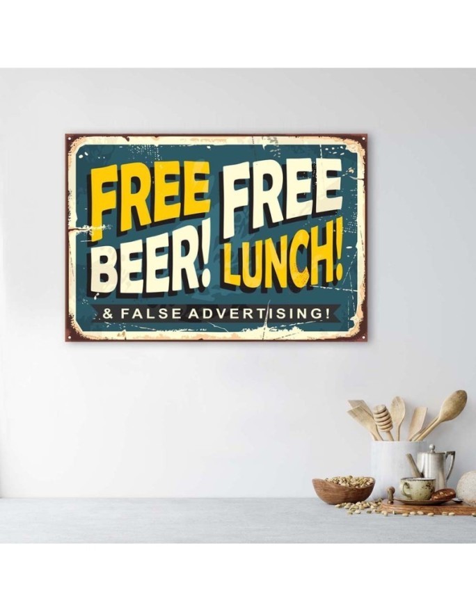 Canvas prints for the bar - Free beer | FEEBY