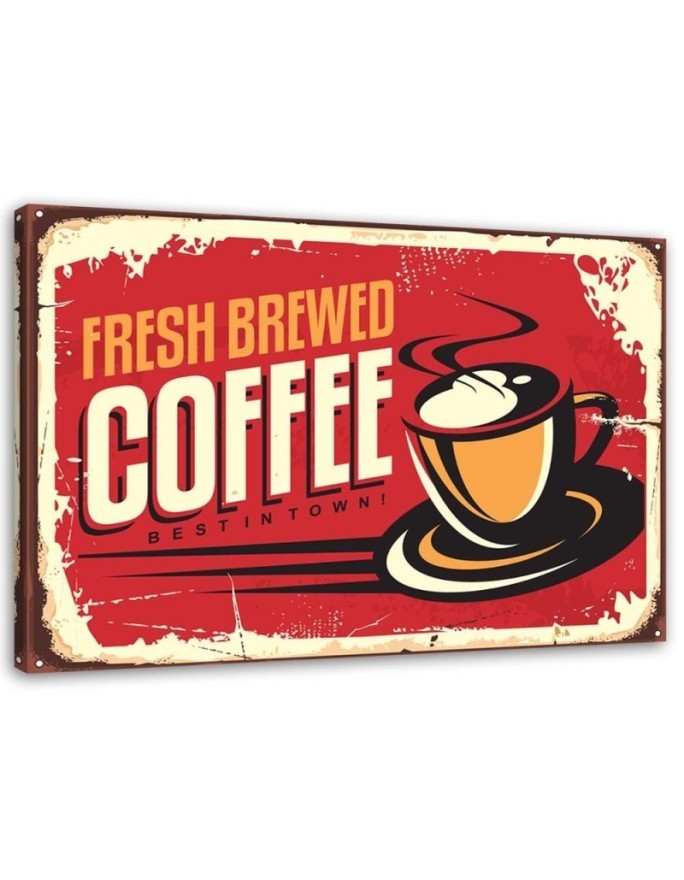 Canvas prints for a coffee shop - Freshly roasted retro coffee | FEEBY