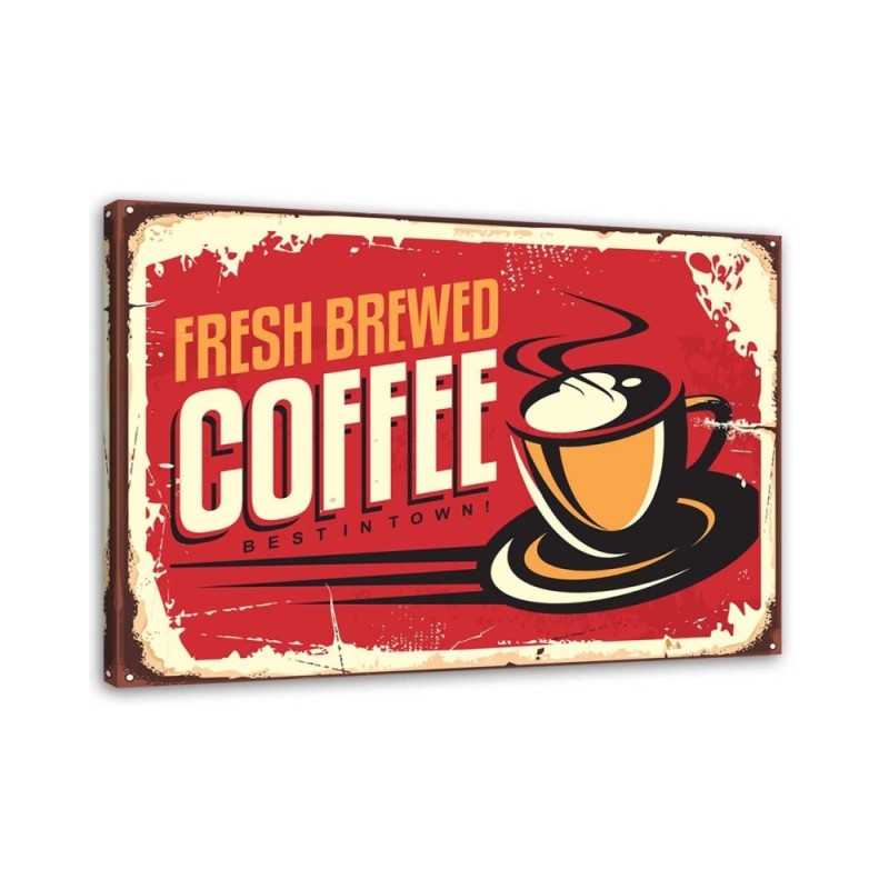 Canvas prints for a coffee shop - Freshly roasted retro coffee | FEEBY