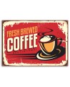 Canvas prints for a coffee shop - Freshly roasted retro coffee | FEEBY