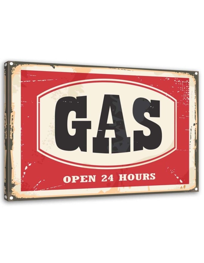 Canvas print Retro Gas Sign