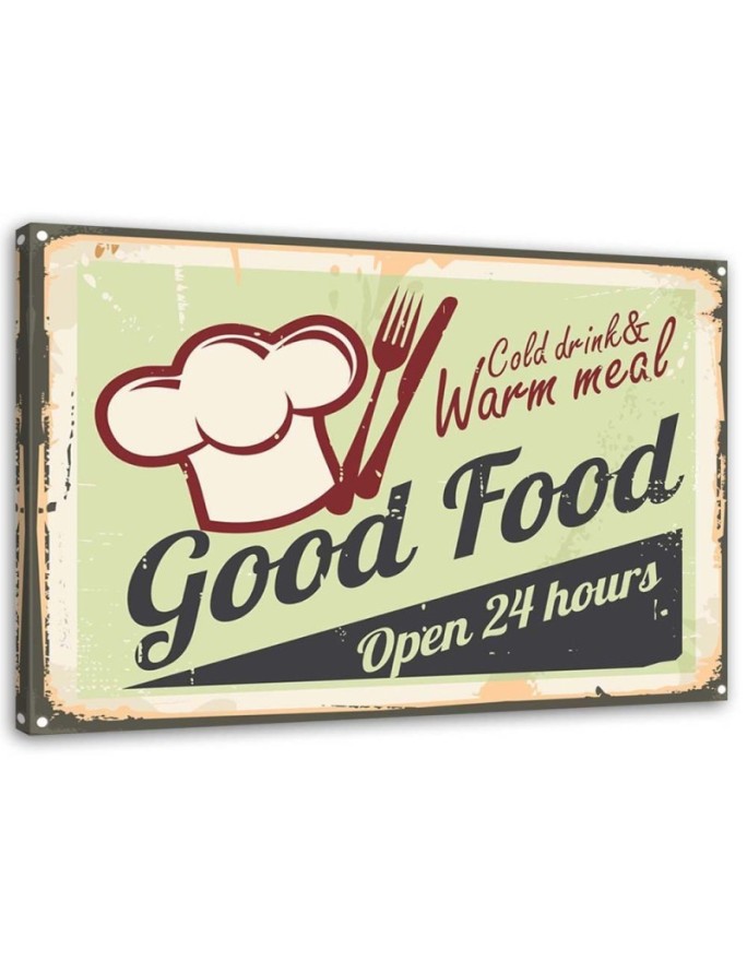 Canvas print Good Food sign