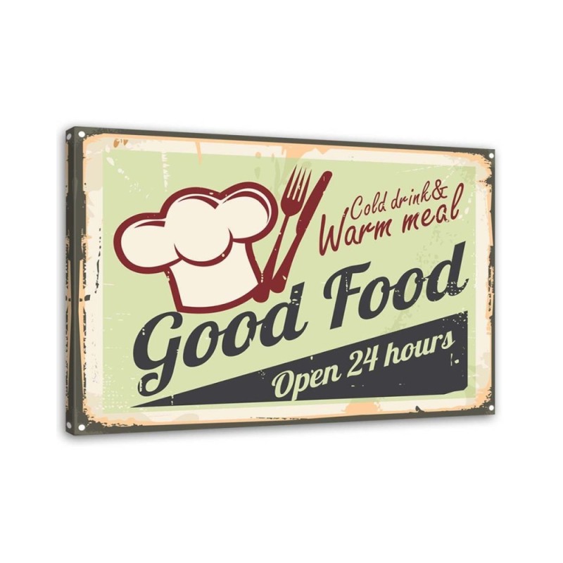 Vintage style Canvas prints - Good Food signboard | FEEBY
