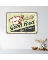 Vintage style Canvas prints - Good Food signboard | FEEBY