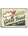 Vintage style Canvas prints - Good Food signboard | FEEBY