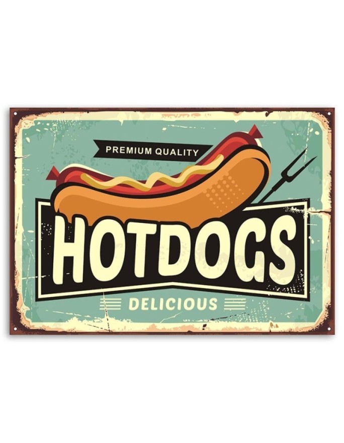 Canvas prints for the restaurant - Retro Hot Dog | FEEBY