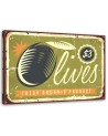 Vintage style Canvas prints - Retro sign olives | FEEBY
