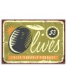 Vintage style Canvas prints - Retro sign olives | FEEBY