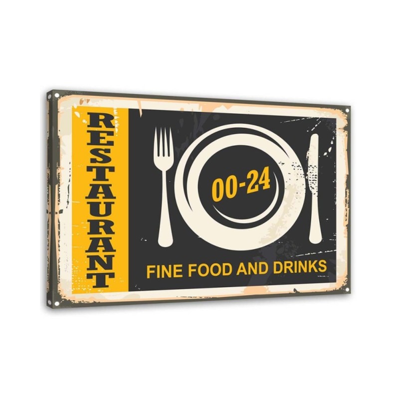 Vintage style Canvas prints - Retro opening hours | FEEBY