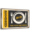 Vintage style Canvas prints - Retro opening hours | FEEBY