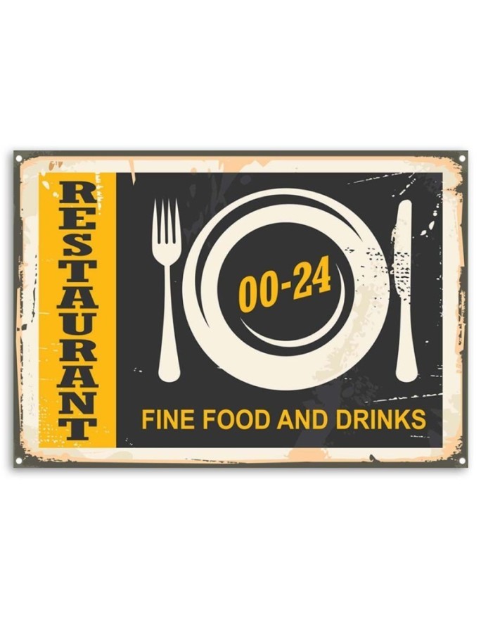 Vintage style Canvas prints - Retro opening hours | FEEBY