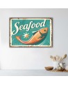 Canvas prints for living room - Retro seafood | FEEBY
