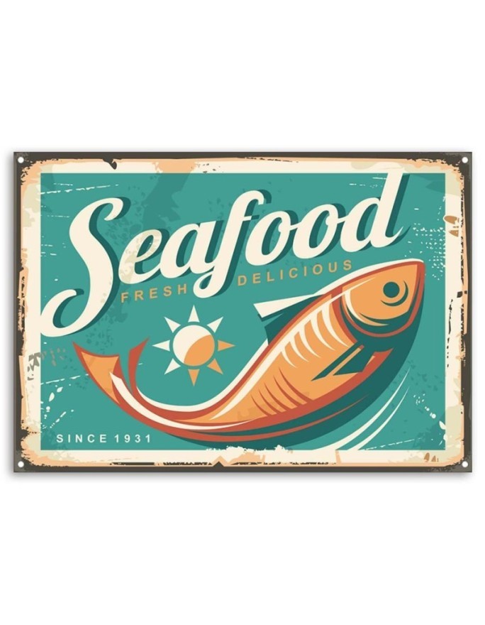 Canvas prints for living room - Retro seafood | FEEBY