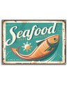 Canvas prints for living room - Retro seafood | FEEBY