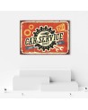 Vintage style Canvas prints - Retro car mechanic | FEEBY