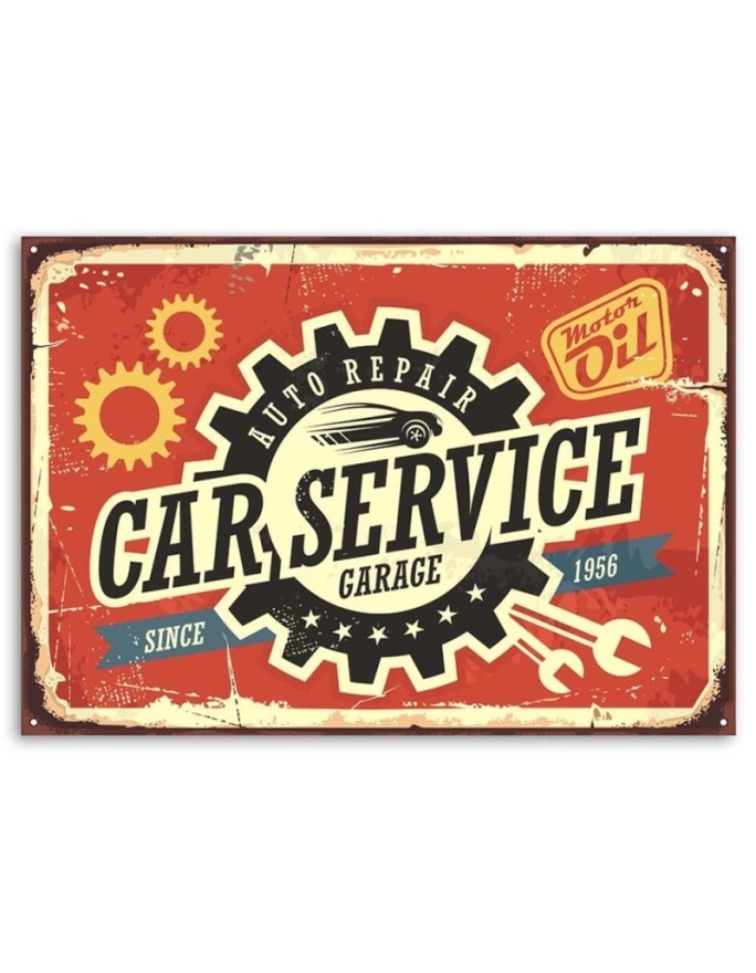 Vintage style Canvas prints - Retro car mechanic | FEEBY