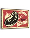 Retro steak - Canvas prints for the kitchen | FEEBY