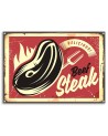 Retro steak - Canvas prints for the kitchen | FEEBY