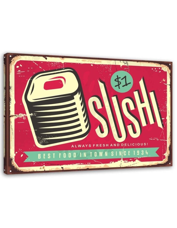 Canvas print Retro sushi