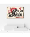 Retro tyre signboard - Vintage style Canvas painting | FEEBY