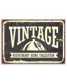 Vintage restaurant signboard - Canvas prints for restaurant | FEEBY