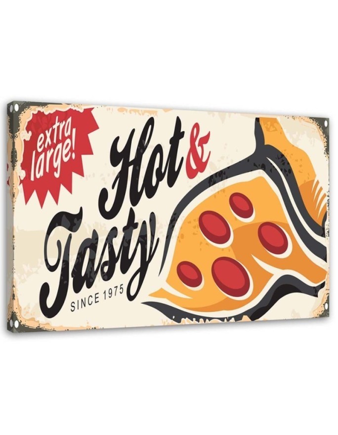 Retro pizza - Canvas prints for the kitchen | FEEBY