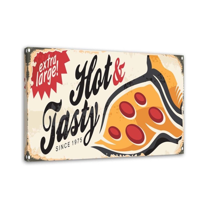 Retro pizza - Canvas prints for the kitchen | FEEBY