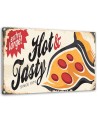Retro pizza - Canvas prints for the kitchen | FEEBY