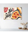 Retro pizza - Canvas prints for the kitchen | FEEBY