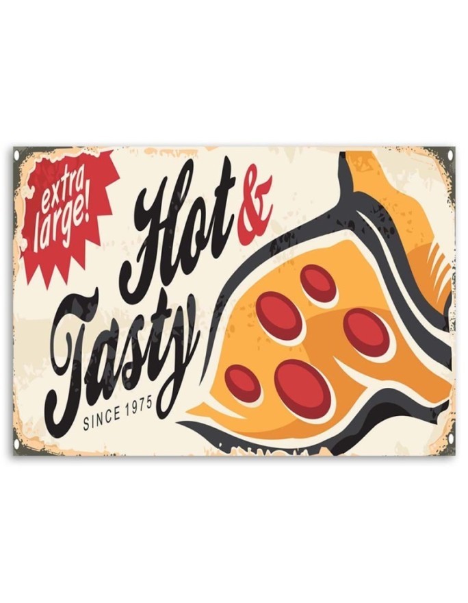 Retro pizza - Canvas prints for the kitchen | FEEBY