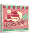 Retro cupcake signboard - Canvas prints for cafe | FEEBY