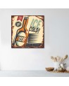 Retro cold beer signboard - Canvas prints for bar | FEEBY