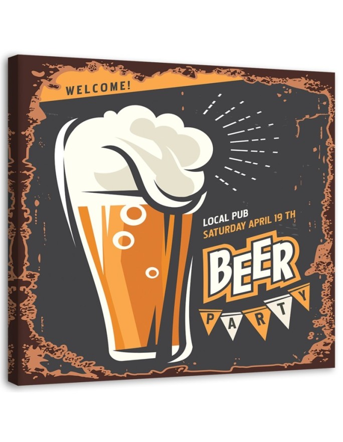 Canvas print Beer sign