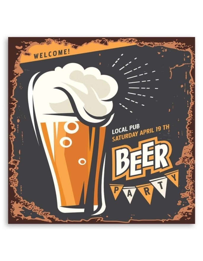Beer signboard - Canvas prints for bar | FEEBY