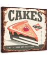 Retro signboard patisserie - Canvas prints for cafe | FEEBY
