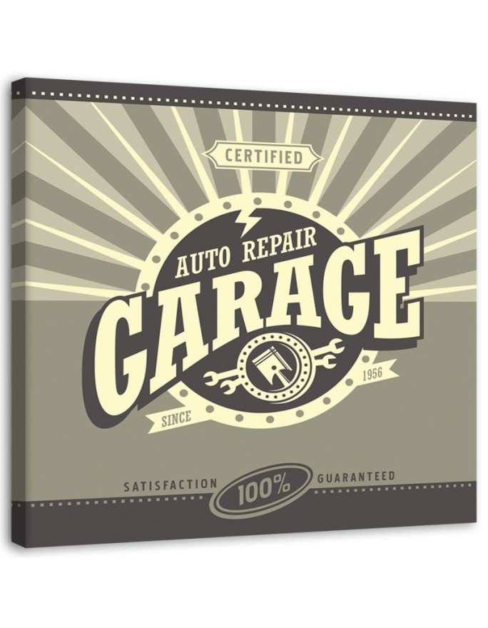 Canvas print Garage repair