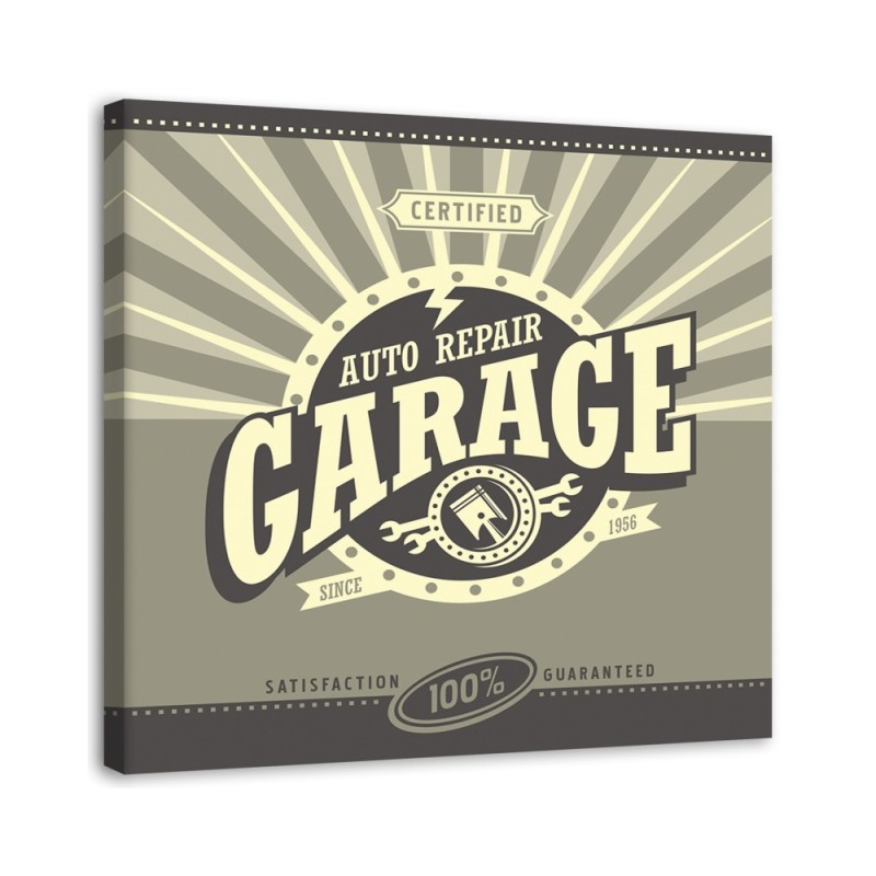 Garage repair - Retro style painting | FEEBY
