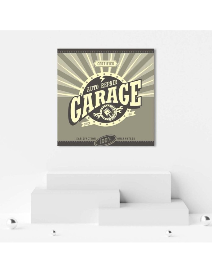 Garage repair - Retro style painting | FEEBY