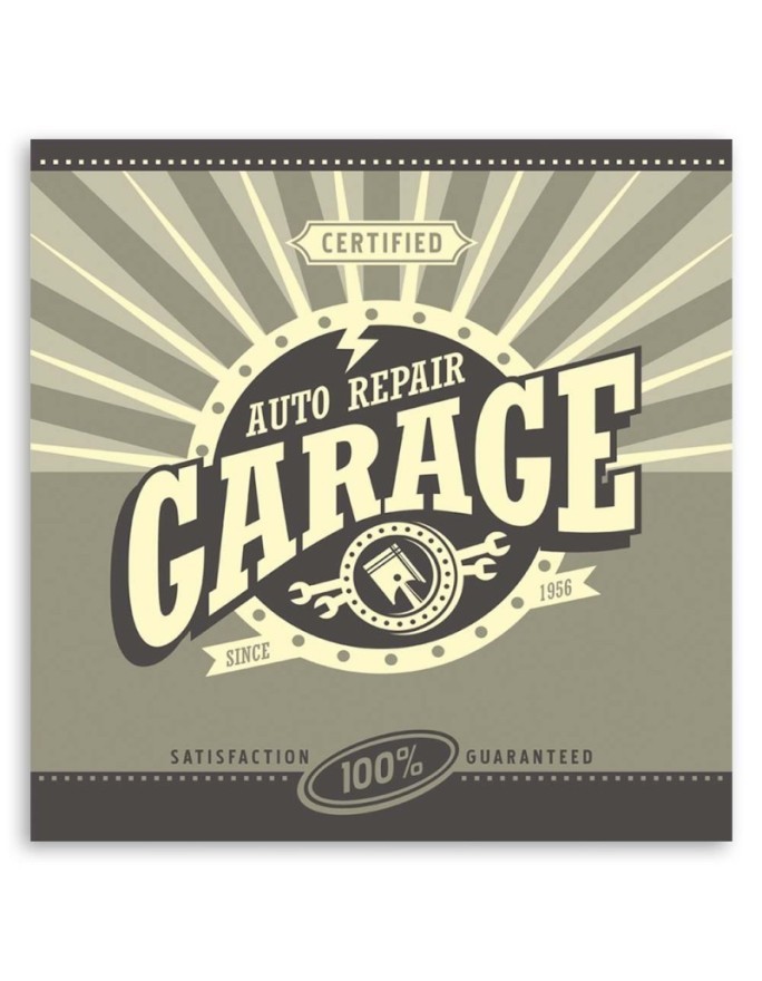 Garage repair - Retro style painting | FEEBY