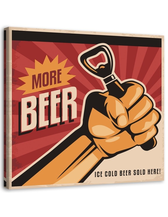 More beer - Canvas prints for bar, garage | FEEBY